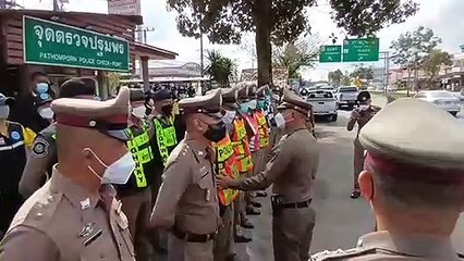 ชุมพร-ผบช.ภ.8 ลงพื้นที่ จ.ชุมพร ใ้ห้กำลังใจเจ้าหน้าที่ตำรวจปฎิบัติงานช่วงเทศกาลส่งท้ายปีเก่า ต้อนรับปีใหม่ 65