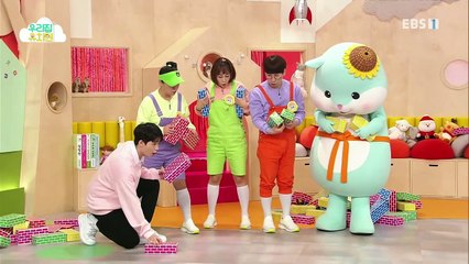 생방송 우리집 유치원 - 몸이 튼튼해지는 종이 벽돌 블록 놀이_#002