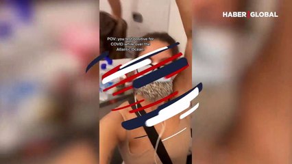 Koronavirüs testi pozitif çıktı, 5 saat uçak tuvaletinden çıkmadı