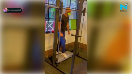 Whoa! Ameesha Patel restarts her fitness routine with this