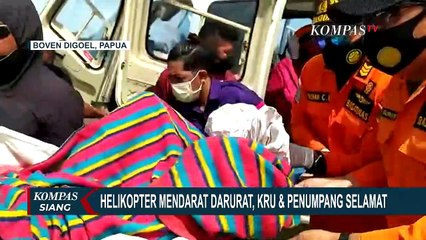 Helikopter Airfast Indonesia Rusak dan Terpaksa Mendarat Darurat, 4 Kru Selamat