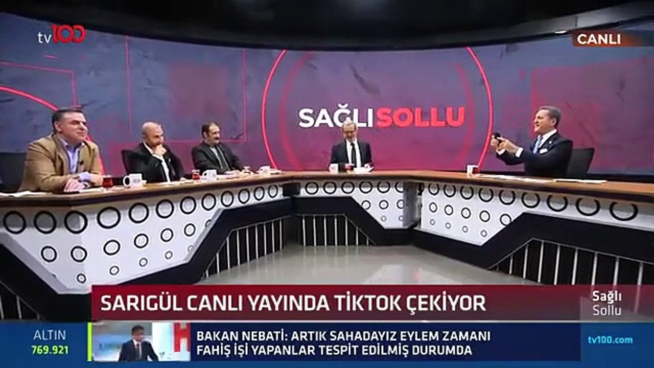 Mustafa Sarıgül canlı yayında TikTok videosu çekti