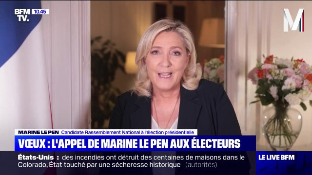 L'année 2022 sera pour vous et pour nous une année cruciale : Marine Le Pen présente ses vœux dans une vidéo