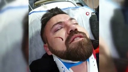 15 kişi tek kişiyi dövdü! Linç girişimi kamerada