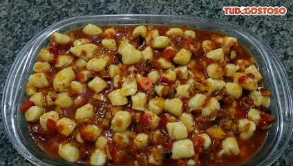 Nhoque perfeito com molho de bacon