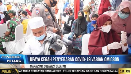 Kapolri Tinjau Vaksinasi Serentak di 34 Provinsi