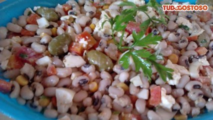 Salada de feijão fradinho com amor