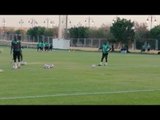 ماني ورفاقه يتدربون على ضربات الترجيح استعدادا لمباراة تونس في كان