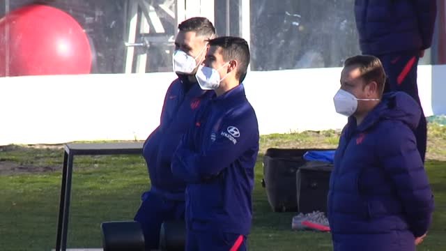 Último entrenamiento del año del Atlético de Madrid