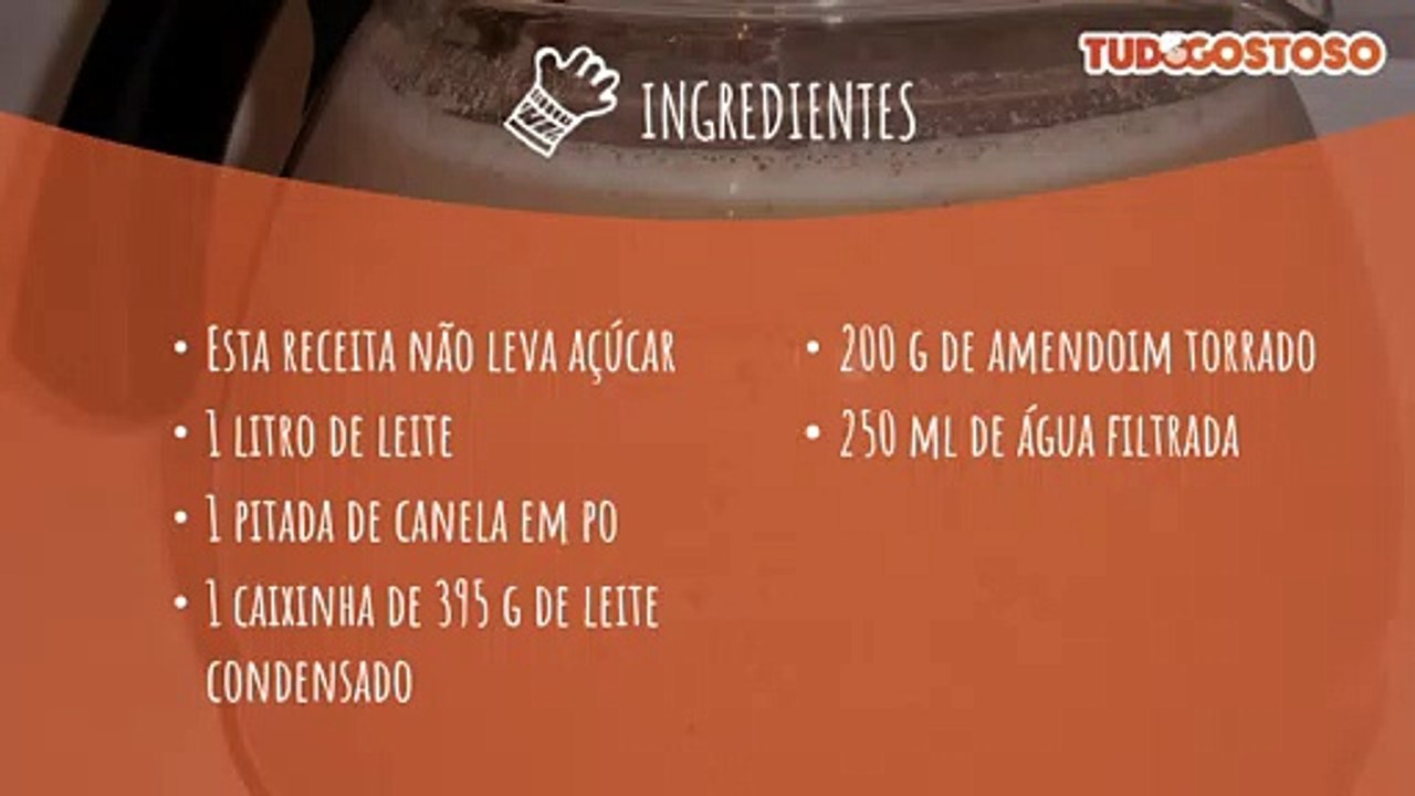 Chá de amendoim com canela