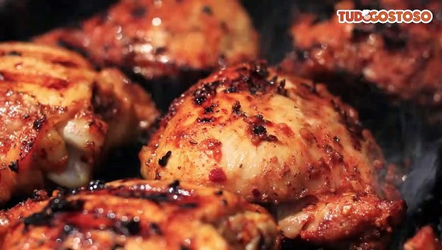 Frango assado na mostarda