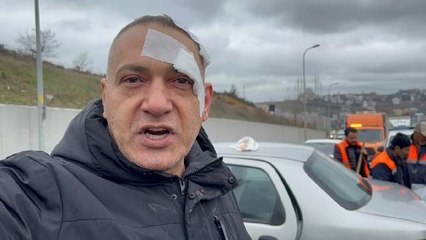 ARNAVUTKÖY'DE OTOMOBİLLER KAFA KAFAYA ÇARPIŞTI, SÜRÜCÜLER YARALANDI