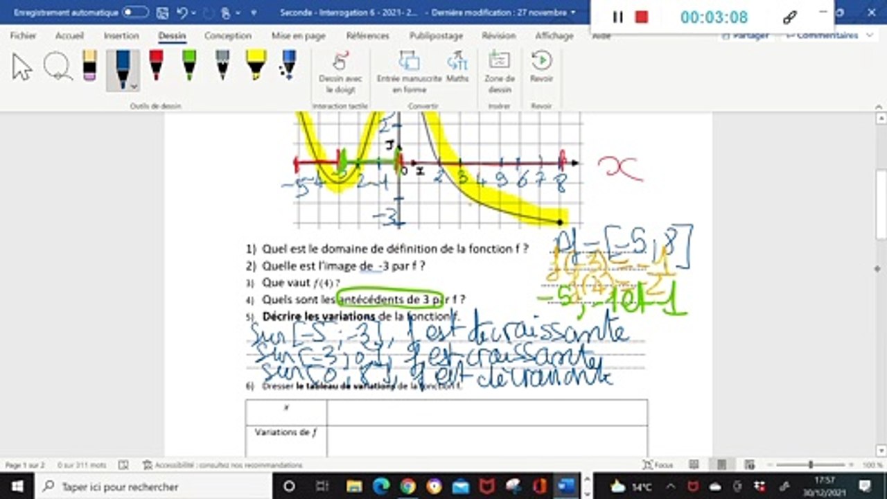 Seconde - Correction interrogation 6 - 2022