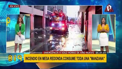 Así amaneció Mesa Redonda tras incendio catalogado con código 3