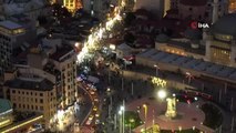 Taksim Meydan'ında yılbaşı yoğunluğu