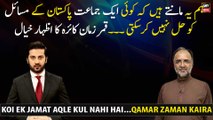 No single party can solve Pakistan's problems said Qamar Zaman Kaira