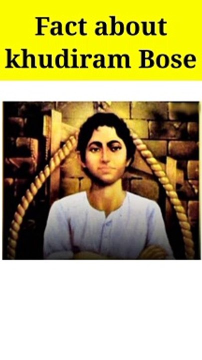 Fact about Khudiram Bose
