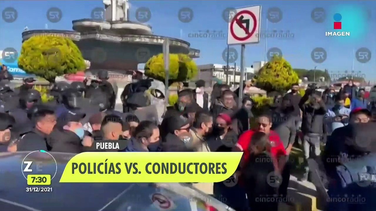 Conductores de plataformas y polcías protagoniz...