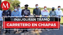 Rutilio Escandón inaugura tramo carretero hacia zona militar de Chiapas