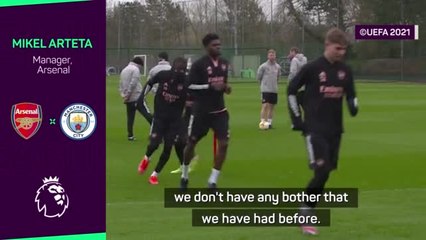 Скачать видео: Covid stricken Arteta backs players and coaches '100 per cent'