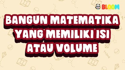 Pembelajaran Kelas 1 SD   Bangun Ruang