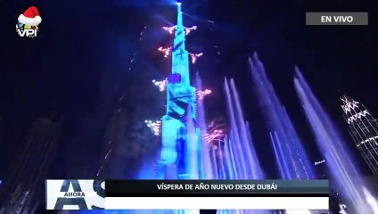 Скачать видео: Llegada del Año Nuevo 2022 #Dubái - #31Dic - Ahora