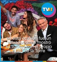 Arath de la Torre se hace un tatuaje en en el programa 'Hoy'