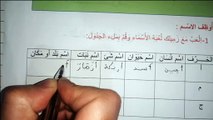 التعرف على الاسم أول درس في قواعد اللغة العربية السنة الثالثة إبتدائي