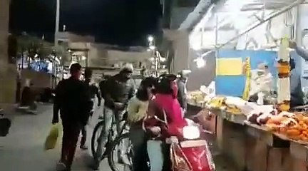 जगह-जगह पुलिस नाकाबंदी, कमिश्नर ने साइकिल पर परखी व्यवस्था