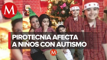 Madre de familia pide no lanzar cohetes; sus hijos tienen autismo
