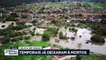 Em Minas Gerais, as fortes chuvas já deixaram seis mortos. São mais de quarenta mil afetados pelos temporais.