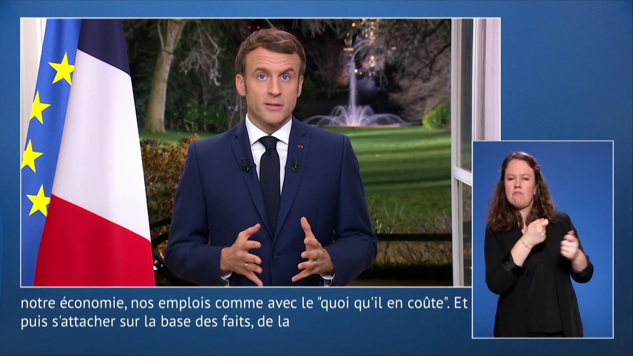Voeux d'Emmanuel Macron : "Les semaines à venir seront difficiles, nous le savons tous. La vaccination est notre seul atout. Quelque soit ma place, je continuerai à vous servir en 2002"