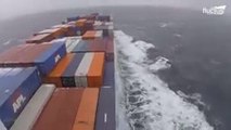 How Massive Container Ships Brave Wild Storms at Ocean
