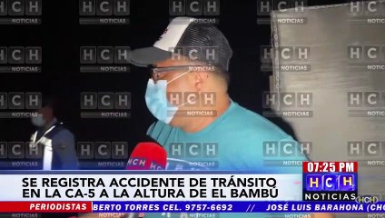 Fuerte accidente vial deja pérdidas materiales en la carretera al norte a la altura del Lago de Yojoa