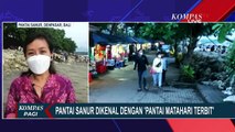 Sambut Tahun Baru 2022, Wisatawan Nikmati Matahari Terbit di Pantai Sanur