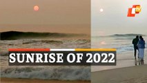 WATCH | First Sunrise Of 2022 New Year From Puri Beach