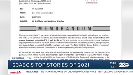 Looking back at the top local stories of 2021 on 23ABC