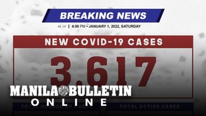 DOH reports 3,617 new cases, bringing the national total to 2,847,486, as of JANUARY 1, 2021