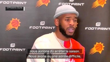 Suns - Paul : "Ce n'est pas idéal"