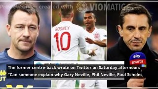 Gary Neville responds after John Terry names 9-ex England players who should be honoured
