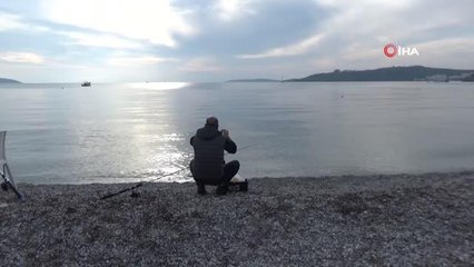 Bodrum'da yeni yılın ilk gününde güzel havayı denize girerek değerlendiler