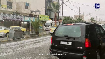 أمطار الخير تتساقط بغزارة في محافظة معان