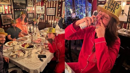 Kareena ने Soha की फैमिली संग मनाया न्यू ईयर, पार्टी enjoy करते दिखे Saif और Taimur | FilmiBeat