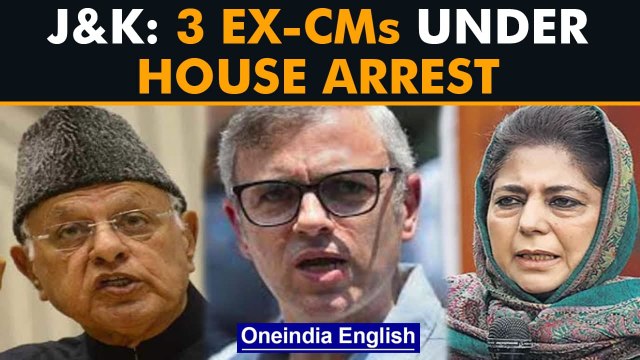 J&K: 3 former chief ministers under house arrest over assembly seats protest | Oneindia News