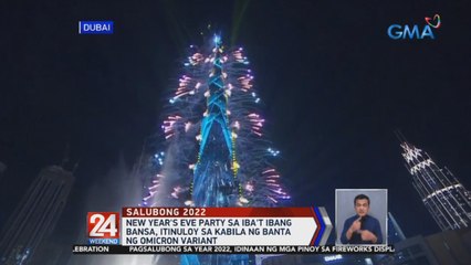 New Year's Eve party sa iba't ibang bansa, itinuloy sa kabila ng banta ng Omicron variant | 24 Oras Weekend