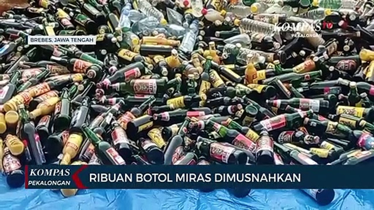 Ribuan Miras Hasil Operasi Jelang Natal dan Tahun Baru  Dimusnahkan