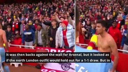 Man City's Rodri produced s***house celebration after last-minute winner v Arsenal