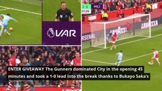 Arsenal vs Man City played out the craziest two minutes in Premier League history