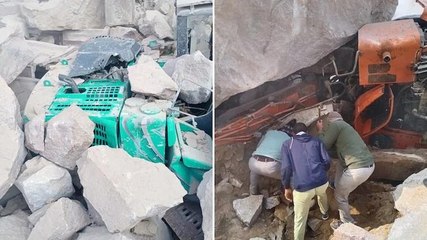 Watch: Landslide at Bhiwani mine in Haryana leaves 4 dead