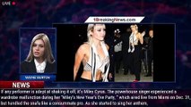 Miley Cyrus tells fans to 'roll with the punches' after wardrobe malfunction on New Year's Eve - 1br